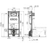 Комплект ALCAPLAST SET 4v1 AM101/1120-4 RU M578-0001 для установки унитаза с черной панелью смыва