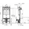 Набор инсталляции для унитаза ALCAPLAST WC ALCA_AM101/1120-3:1 RU M70-0 с кнопкой белой, с сиденьем CET WC ALCA_AM101_1120_3_1_RU_M70_0001_A60