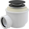 Сифон для душевого поддона ALCAPLAST click/clack A465BLACK-50