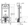 Скрытая система инсталляции ALCAPLAST A101/1200E для сухой установки (для гипсокартона) Ecology