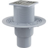 Сливной трап ALCAPLAST APV201 105х105/50/75, подводка – прямая