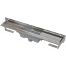 Водоотводящий желоб ALCAPLAST APZ1004S-1050 FLEXIBLE для перфорированной решетки с регулируемым краем, к стене, вертикальный сток