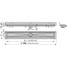 Водоотводящий желоб ALCAPLAST APZ23-750 MODULAR WALL