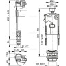 Выпускной комплект ALCAPLAST SA2000S 1/2