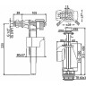 Выпускной комплект ALCAPLAST с двойной кнопкой CHROM SA08K 3/8 CHROM