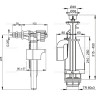 Выпускной комплект ALCAPLAST с двойной кнопкой, впускной механизм А16, 3/8'' SA08AK 3/8